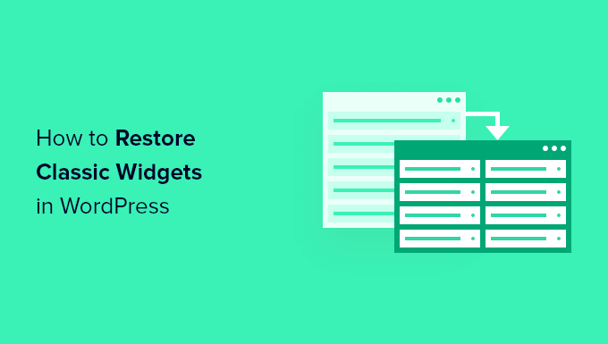 Read more about the article How to Disable Widget Blocks in WordPress (Restore Classic Widgets)
