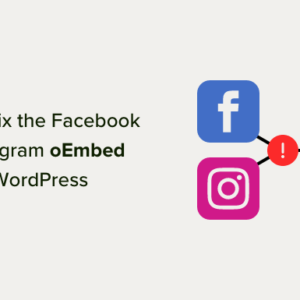Read more about the article How to Fix the Facebook and Instagram oEmbed Issue in WordPress