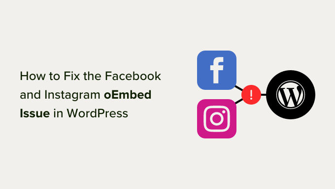 You are currently viewing How to Fix the Facebook and Instagram oEmbed Issue in WordPress