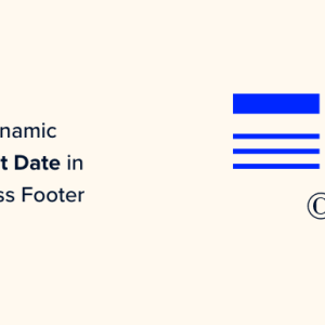 Read more about the article How to Add a Dynamic Copyright Date in WordPress Footer